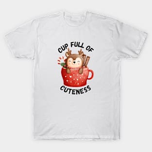 Cup Full of Cuteness, adorable cute reindeer T-Shirt